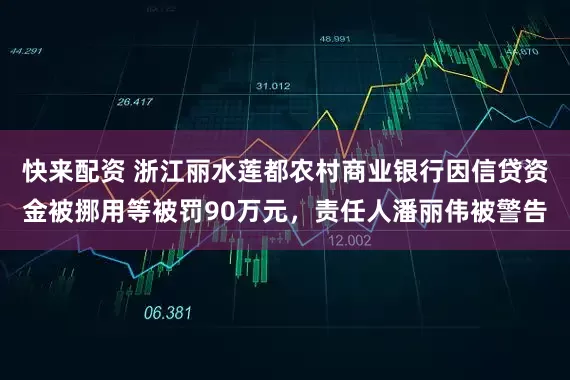 快来配资 浙江丽水莲都农村商业银行因信贷资金被挪用等被罚90万元,责任人潘丽伟被警告